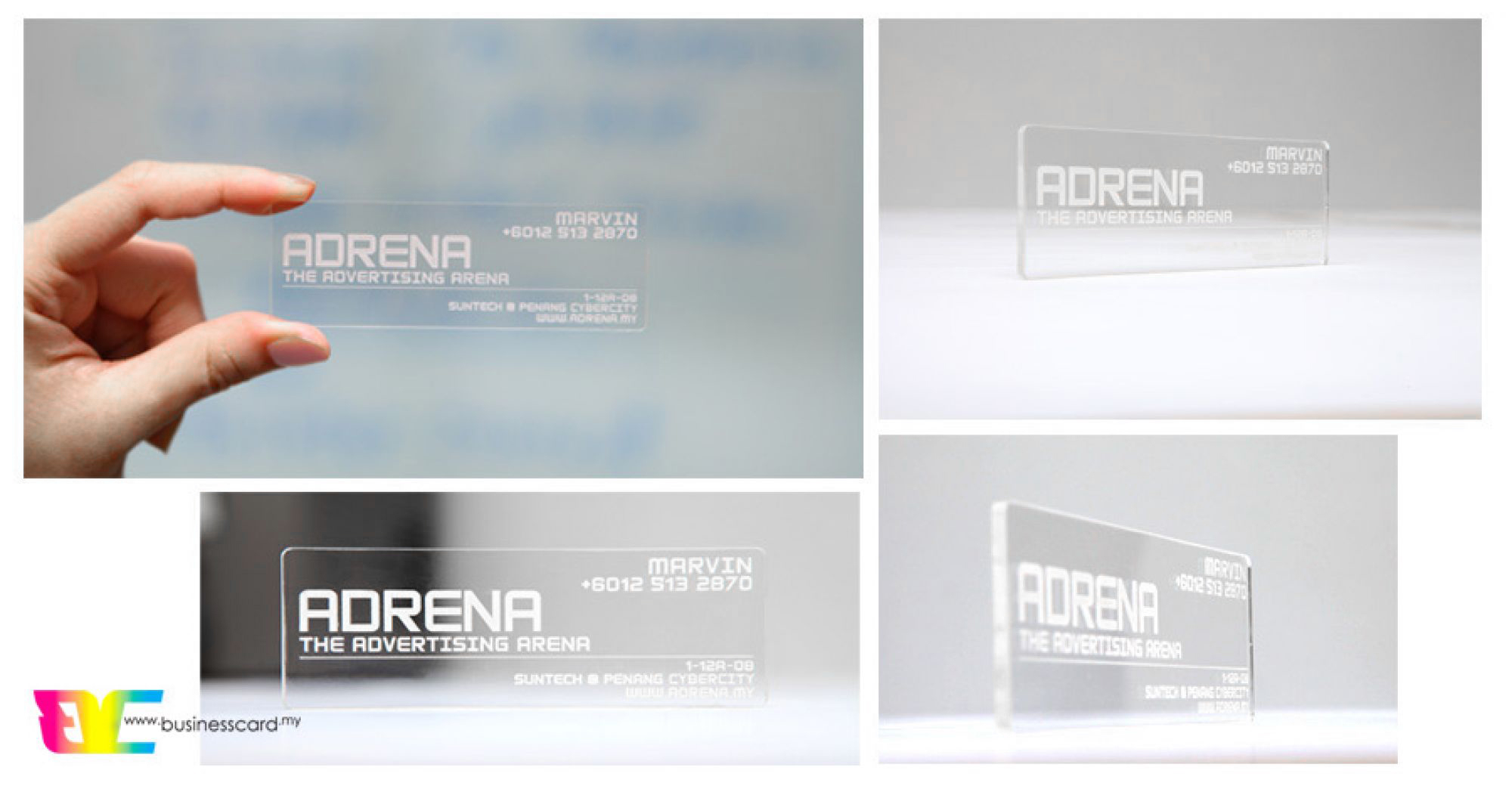 Custom Transparent Name Card | Adrena inspiration 2017 003 b