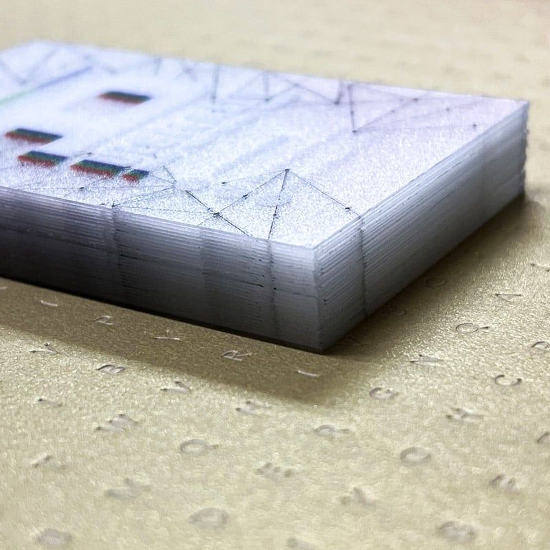 Frosted transparency PVC Business Cards - clean cut