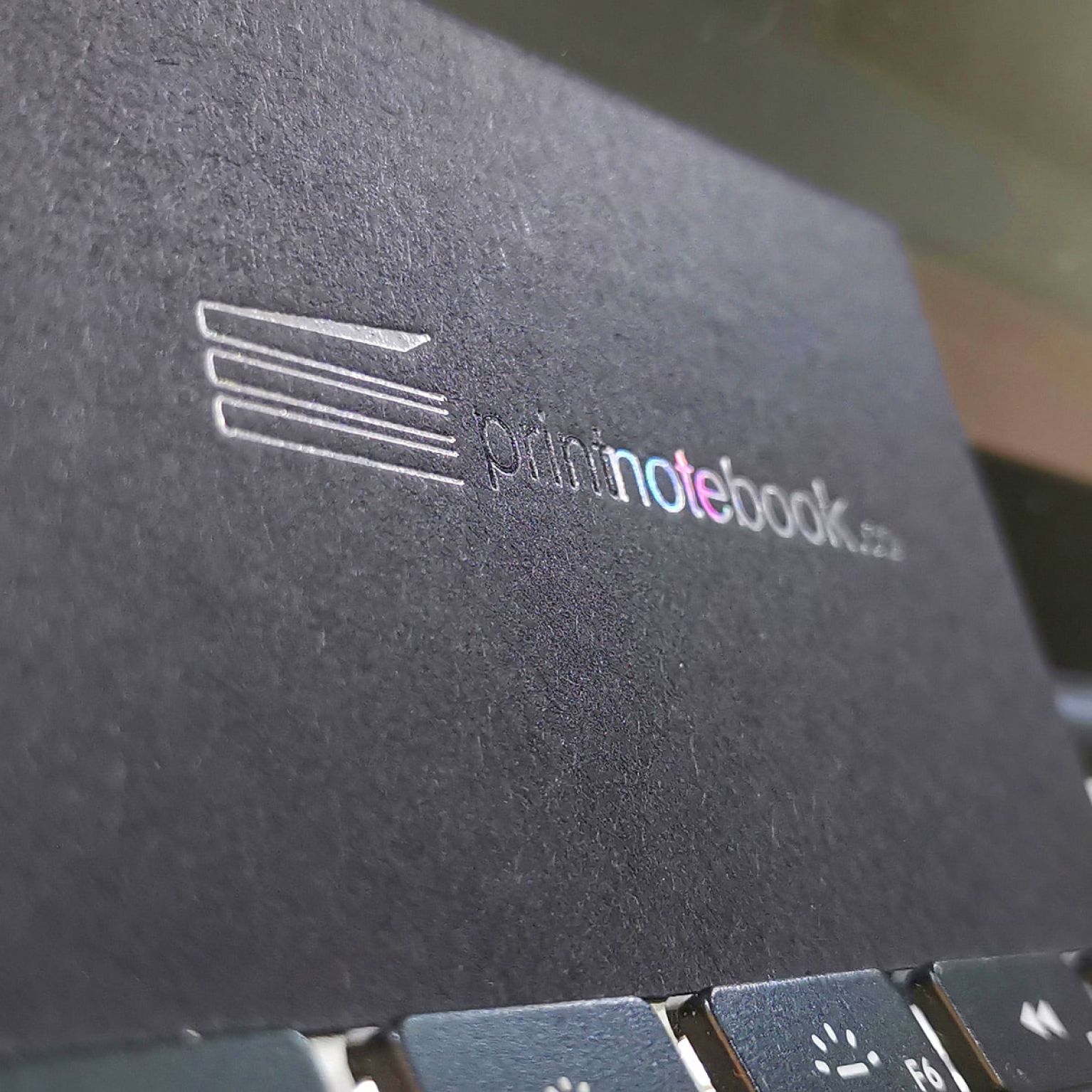 Classic Black Business card - Hologram Silver + Transparent Foil