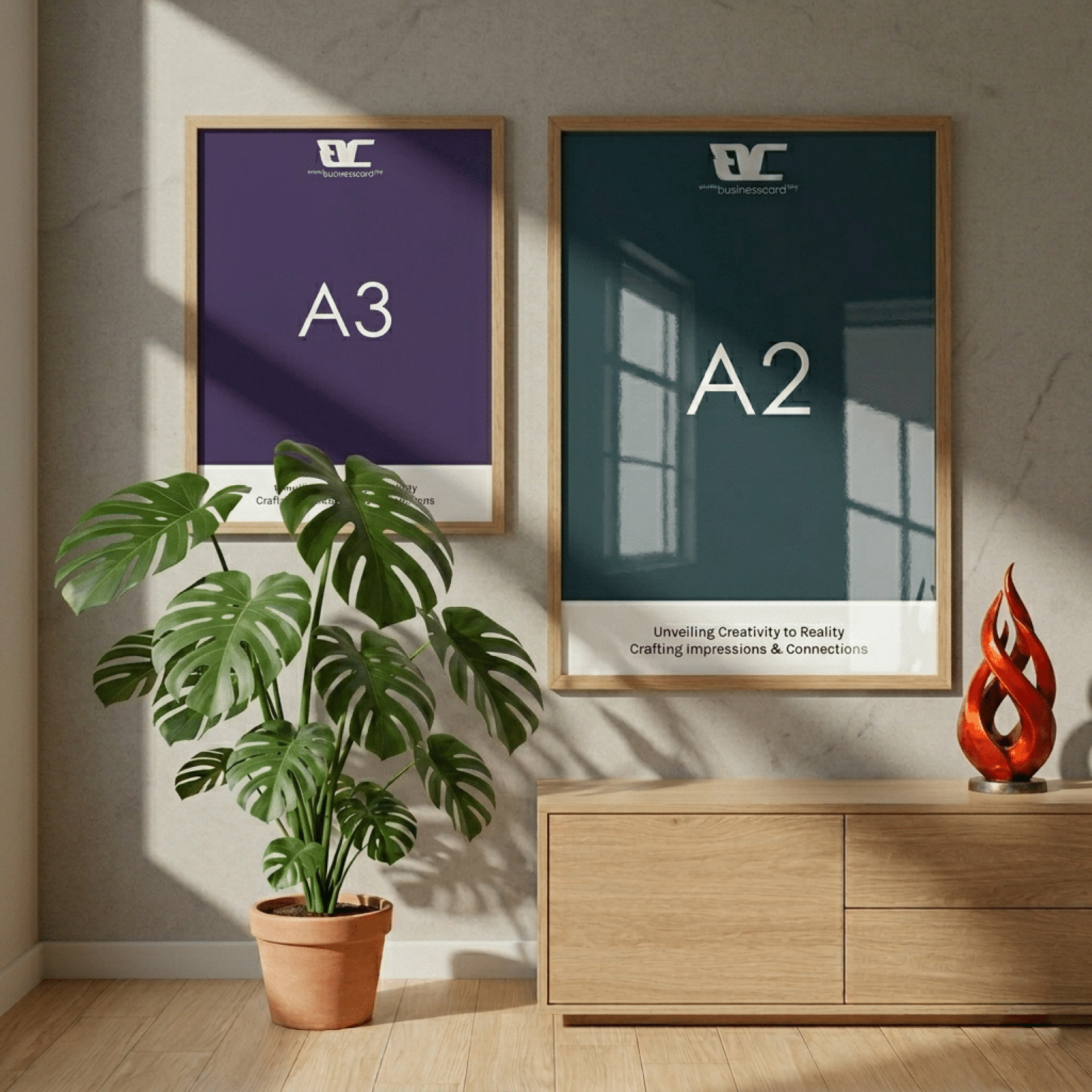 Premium poster printing Malaysia — A3 A2 laminated posters BCMY