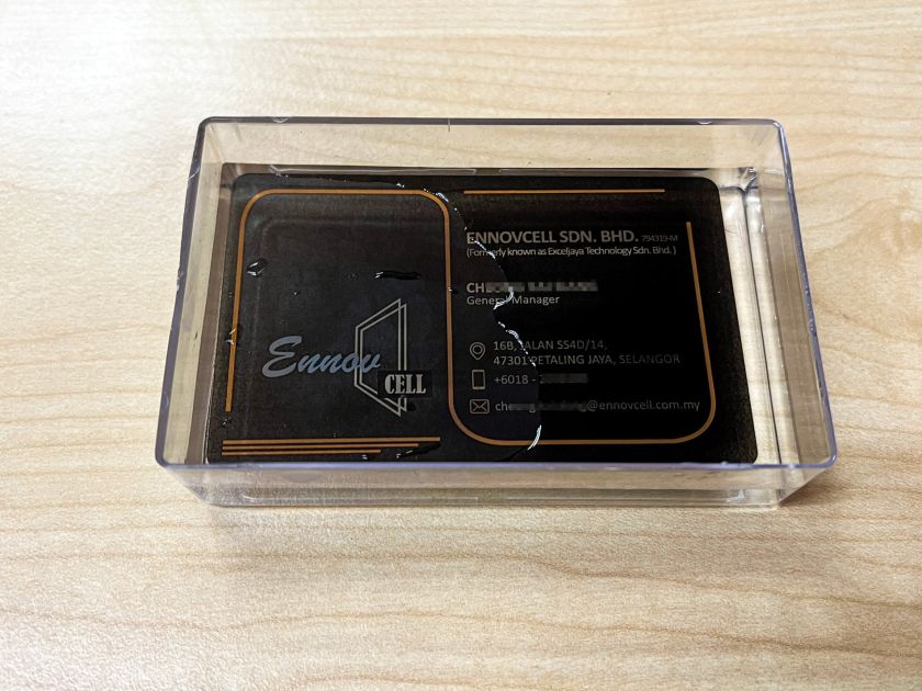 Premium Transparent PVC Business Cards - Water Proof