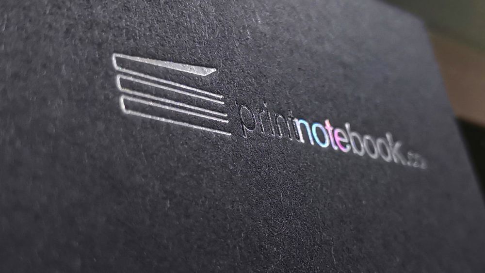 Classic Black Business Card - Transparent Foil + Hologram Silver Foil Stamping