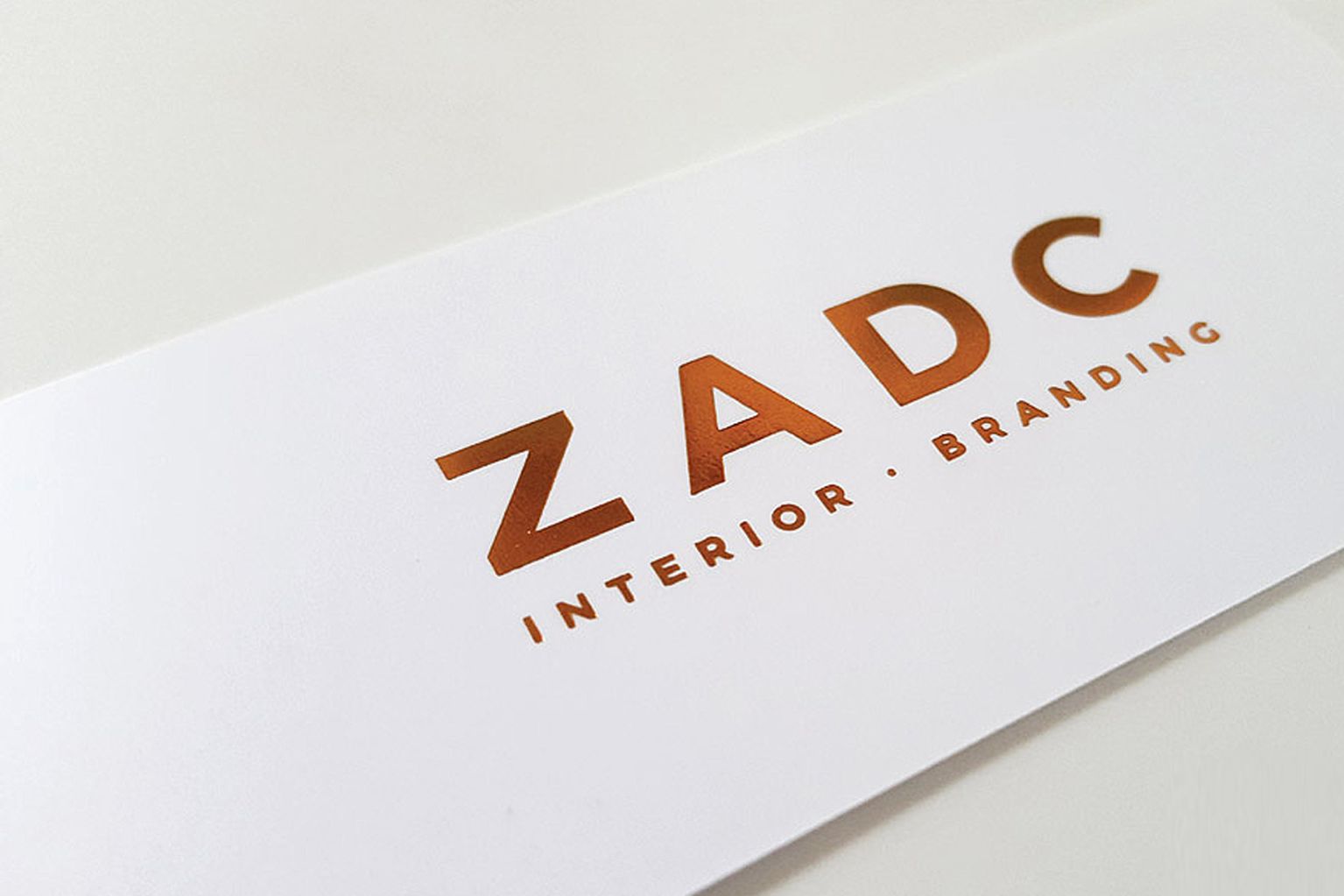 Bronze Hot Stamping Business Cards