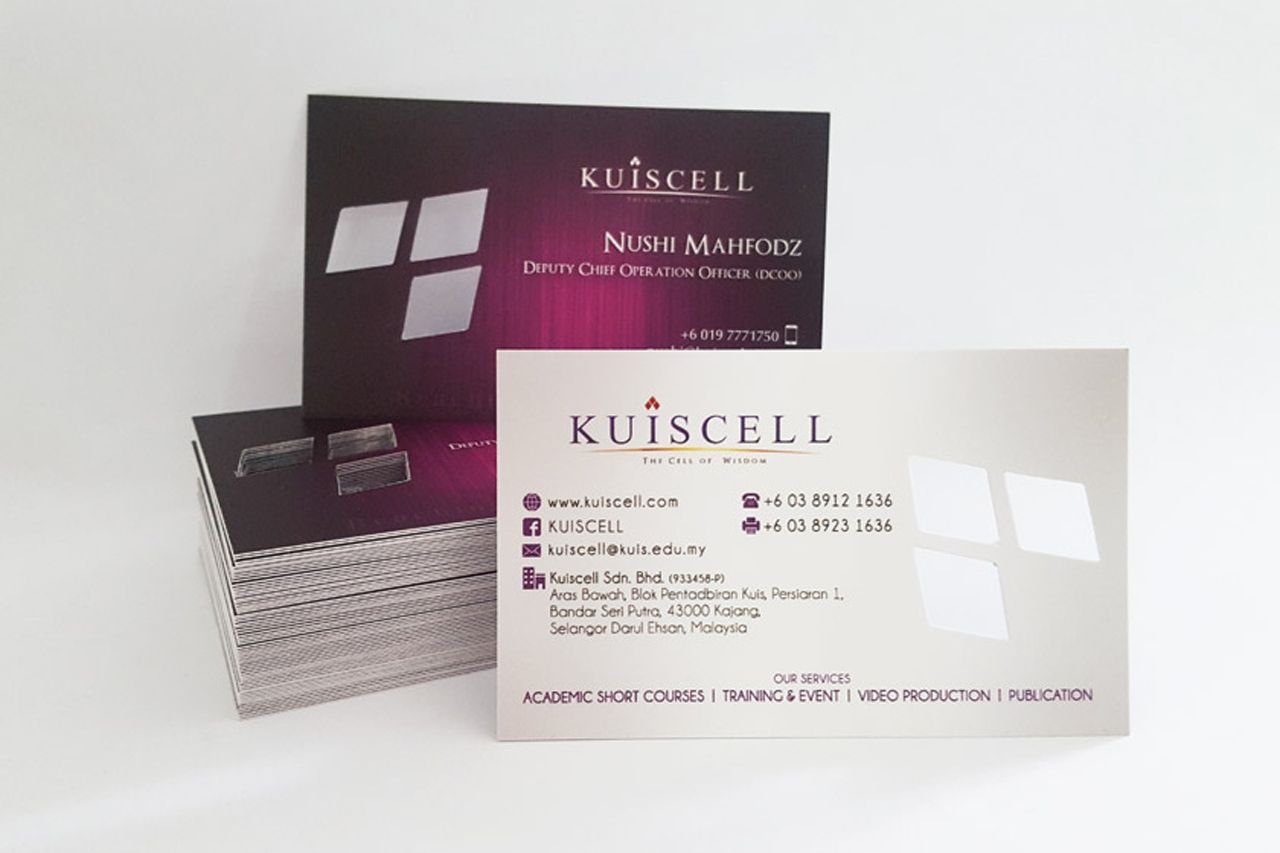 Die Cut Business Card