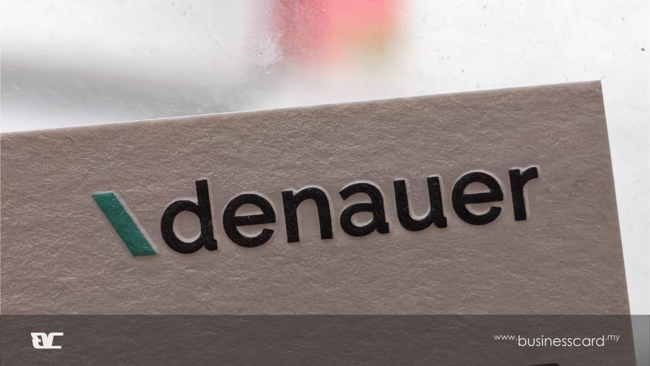 Adenauer Emboss Business Card