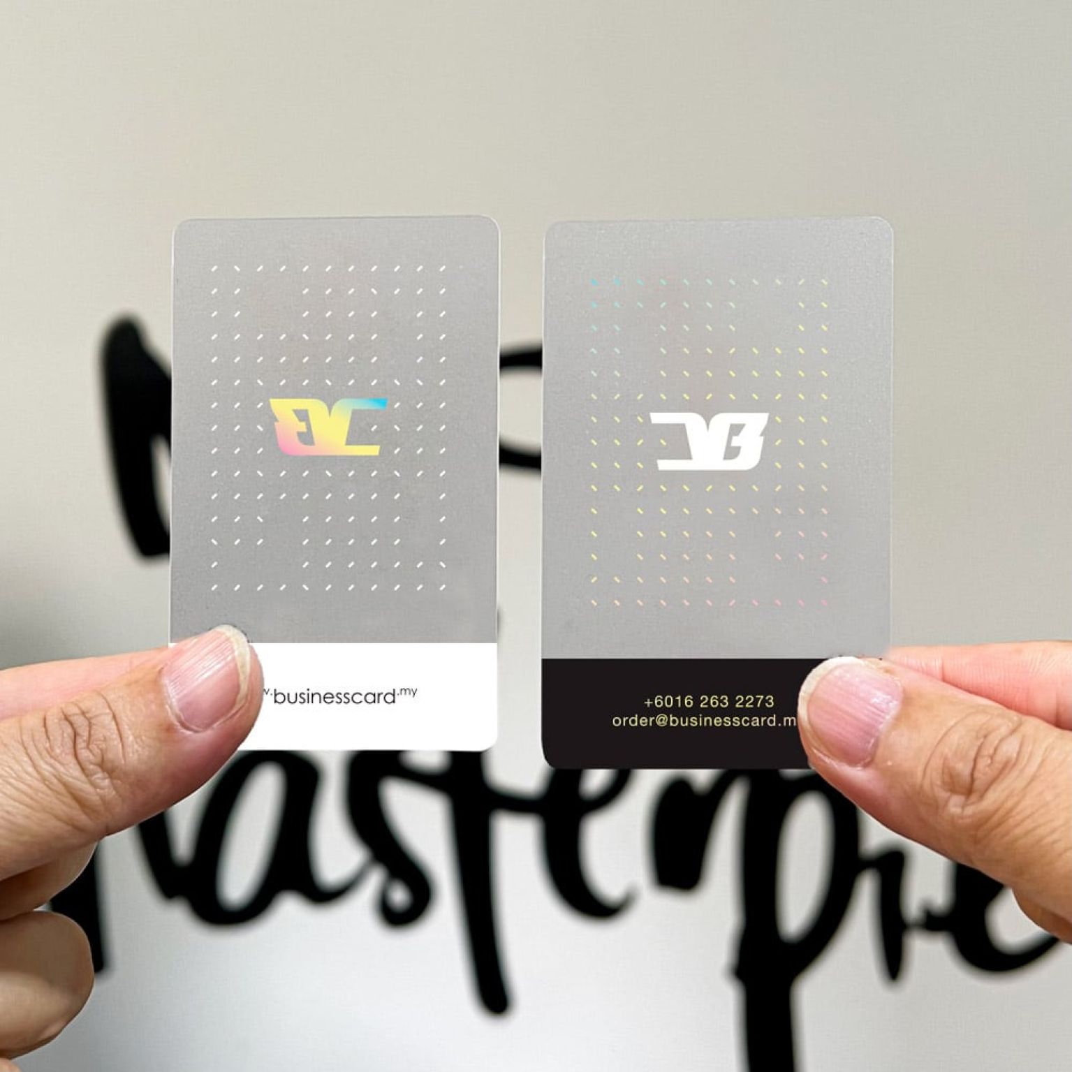 Premium 2-Sided Transparent PVC Business Cards Printing