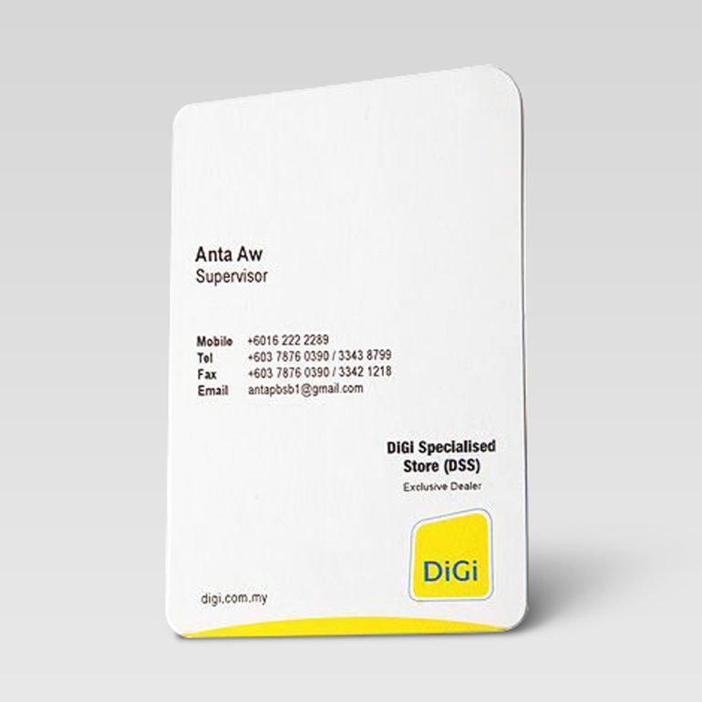 Die Cut Business Card digi