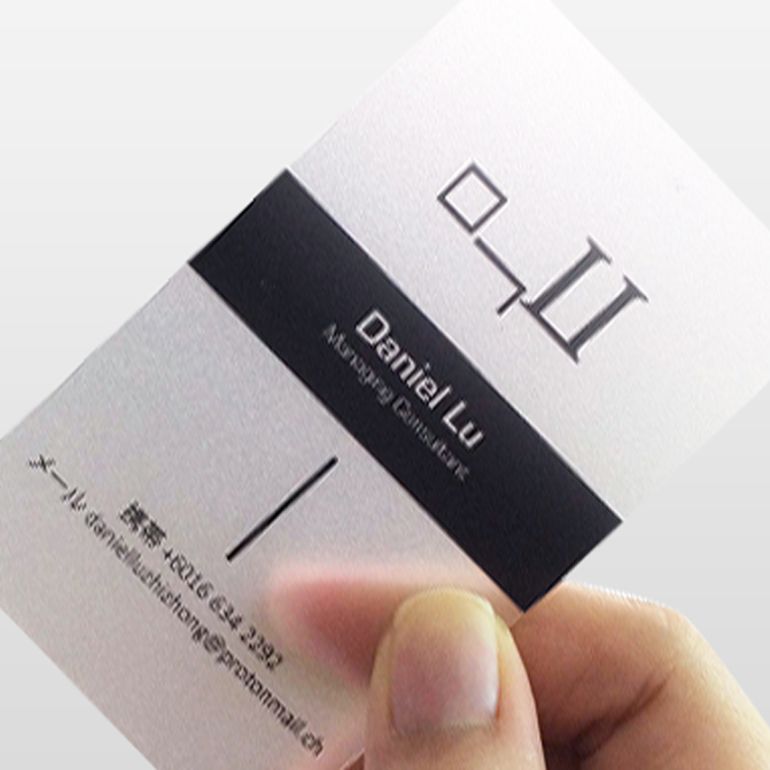 Frosted Transparent Plastic Business Card