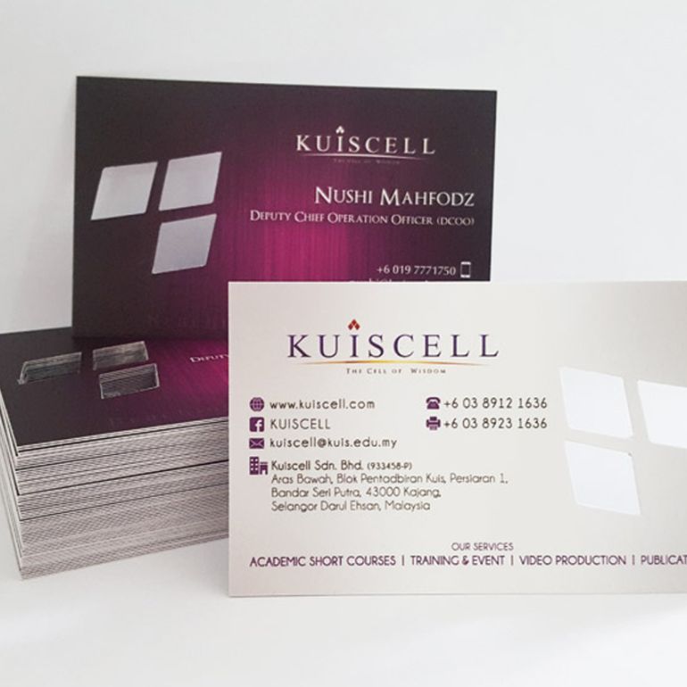 Die Cut Business Card