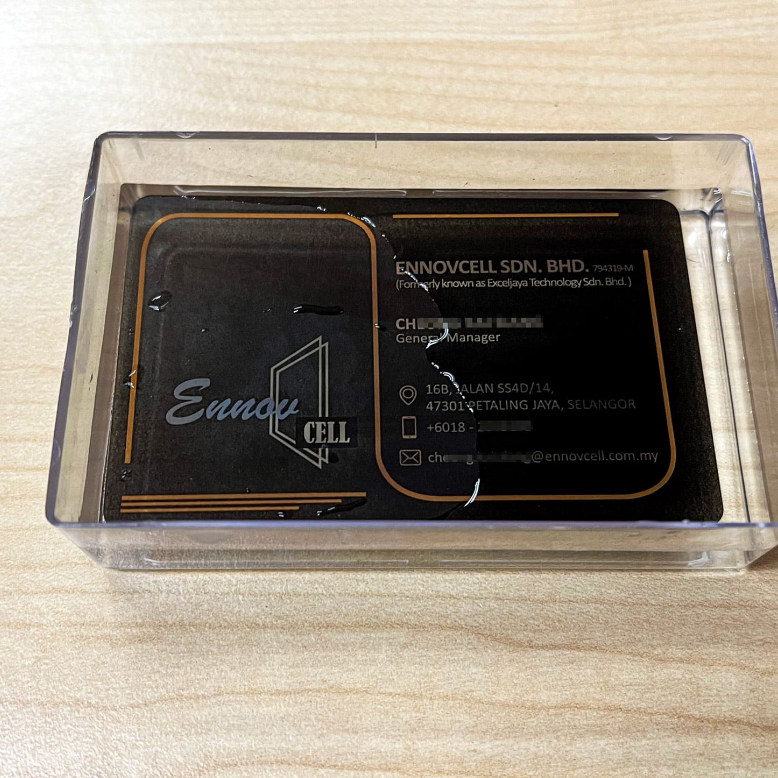 Premium Transparent PVC Business Cards - Water Proof