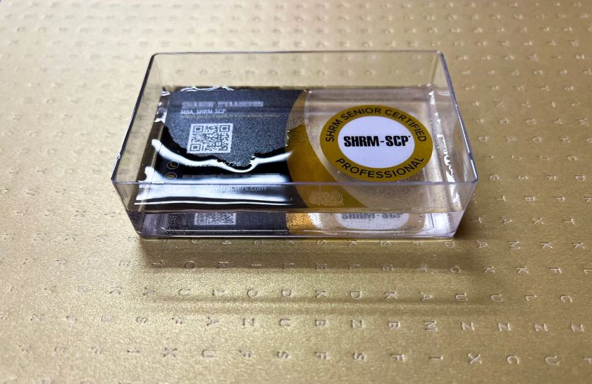Frosted transparency PVC Business Cards - waterproof