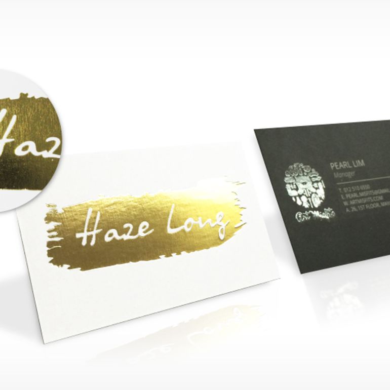 Gold Hot Stamping Business Card