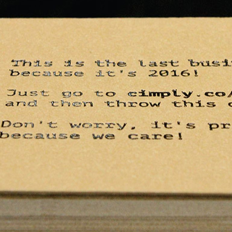 Thick Recycle Kraft Cards