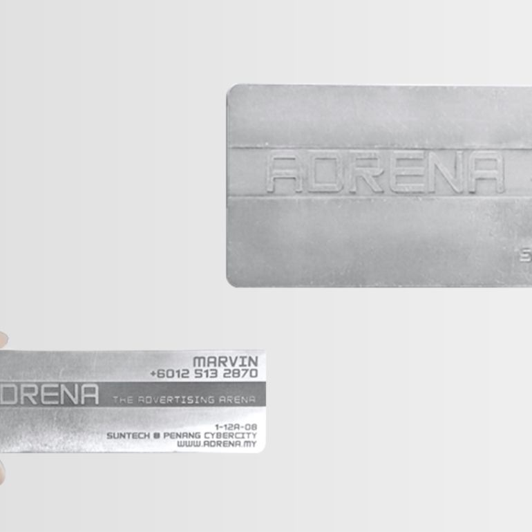 Aluminium Plate Business Card