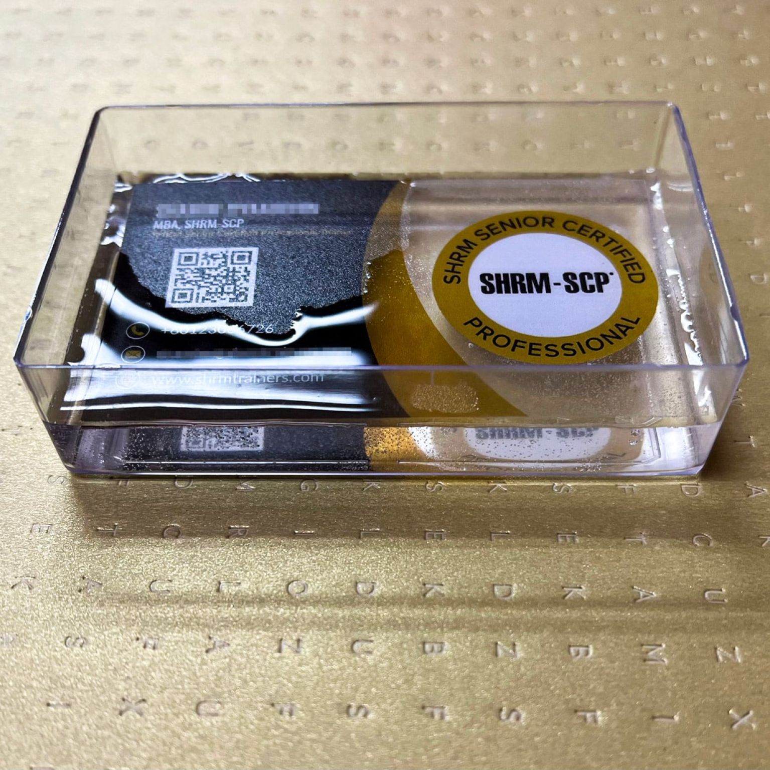 Frosted transparency PVC Business Cards - waterproof