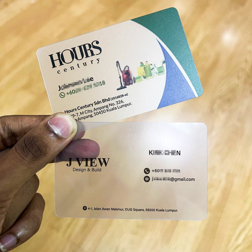 Premium Transparent PVC Business Cards